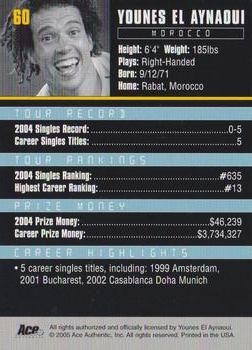 Younes El Aynaoui  tennis card collectible - Main Image 2