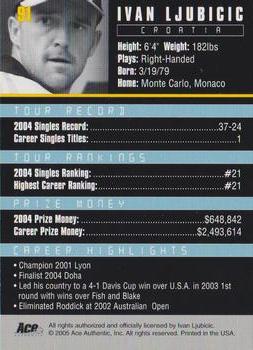 Ivan Ljubicic  tennis card collectible - Main Image 2