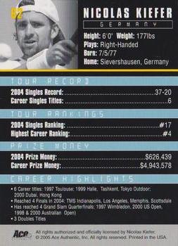 Nicolas Kiefer  tennis card collectible - Main Image 2