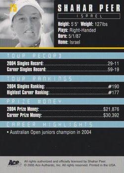 Shahar Peer  tennis card collectible - Main Image 2