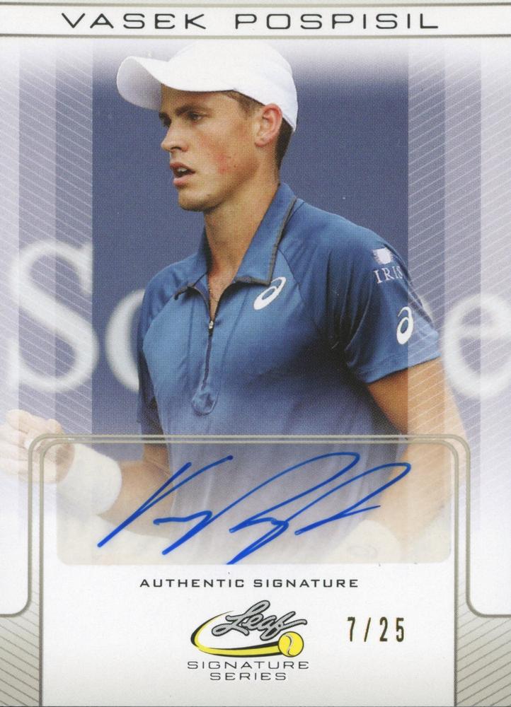 Vasek Pospisil  tennis card collectible - Main Image 1
