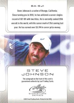 Steve Johnson  tennis card collectible - Main Image 2