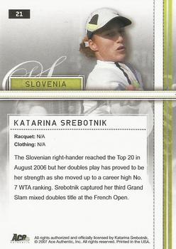 Katarina Srebotnik  tennis card collectible - Main Image 2