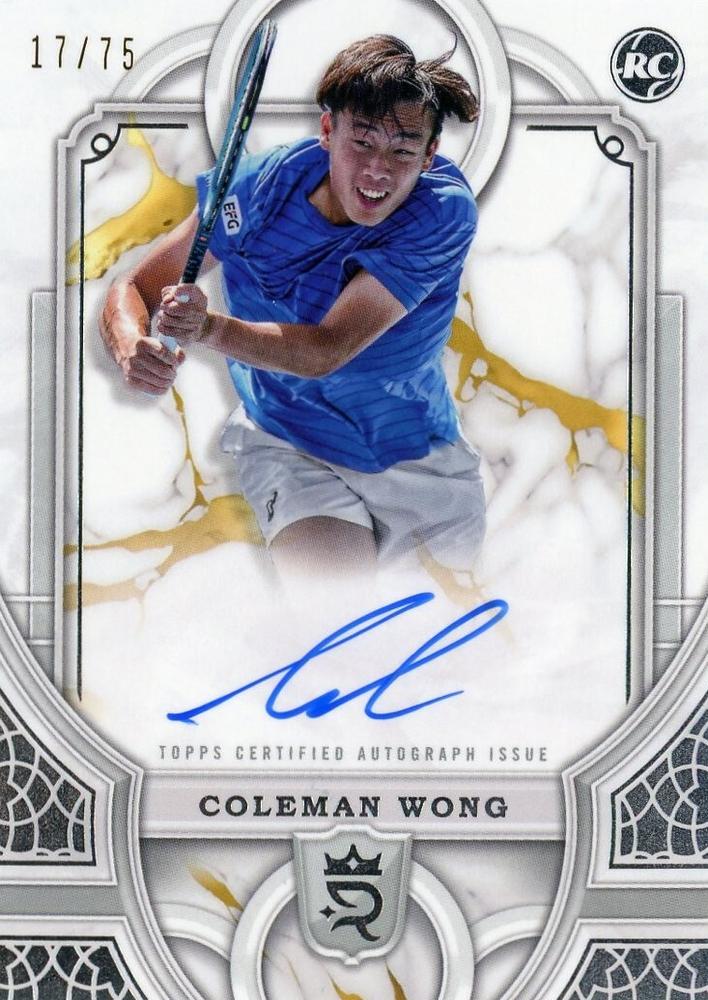 Coleman Wong  tennis card collectible - Main Image 1