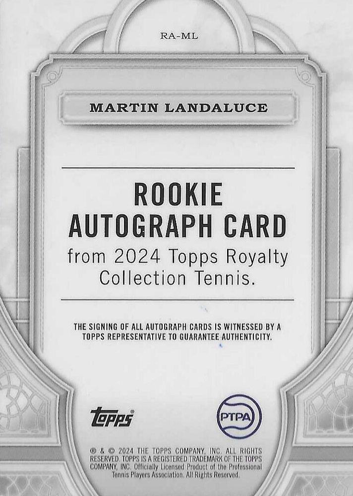 Martin Landaluce  tennis card collectible - Main Image 2