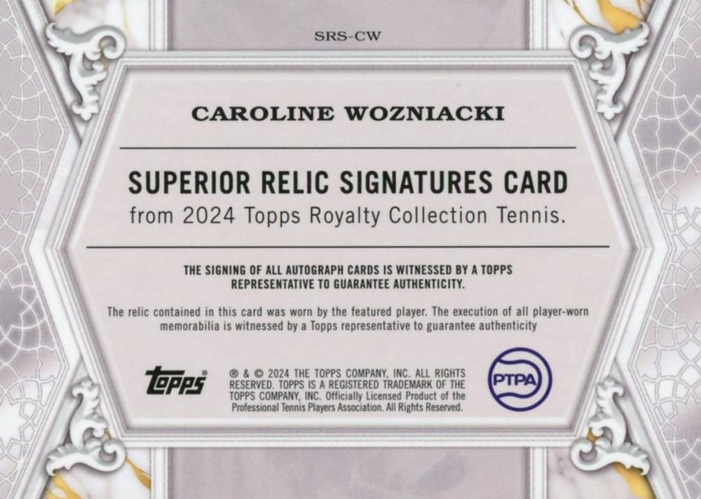 Caroline Wozniacki  tennis card collectible - Main Image 2