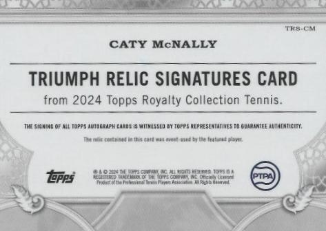 Caty McNally  tennis card collectible - Main Image 2