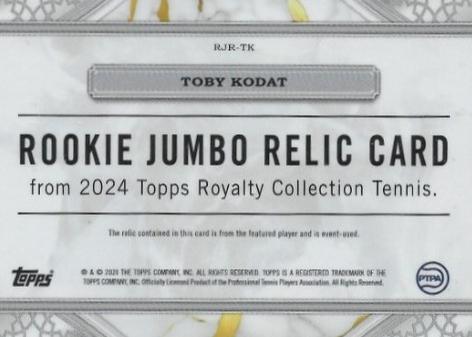Toby Kodat  tennis card collectible - Main Image 2