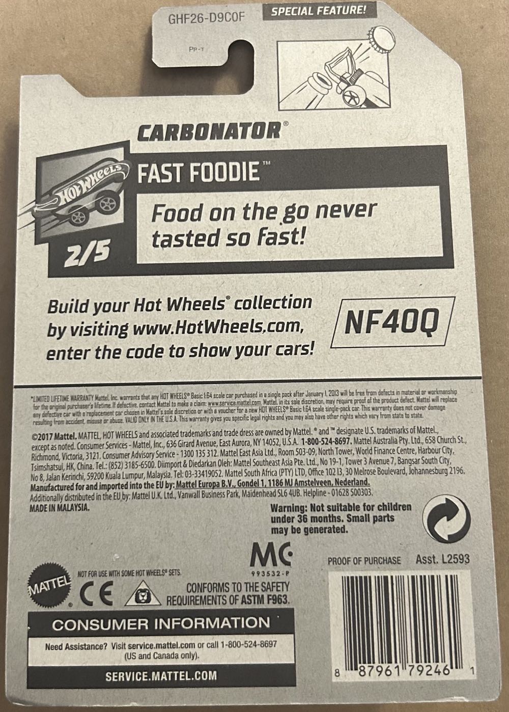 Carbonator (Race Fuels) - Fast Foodie™ toy car collectible - Main Image 2