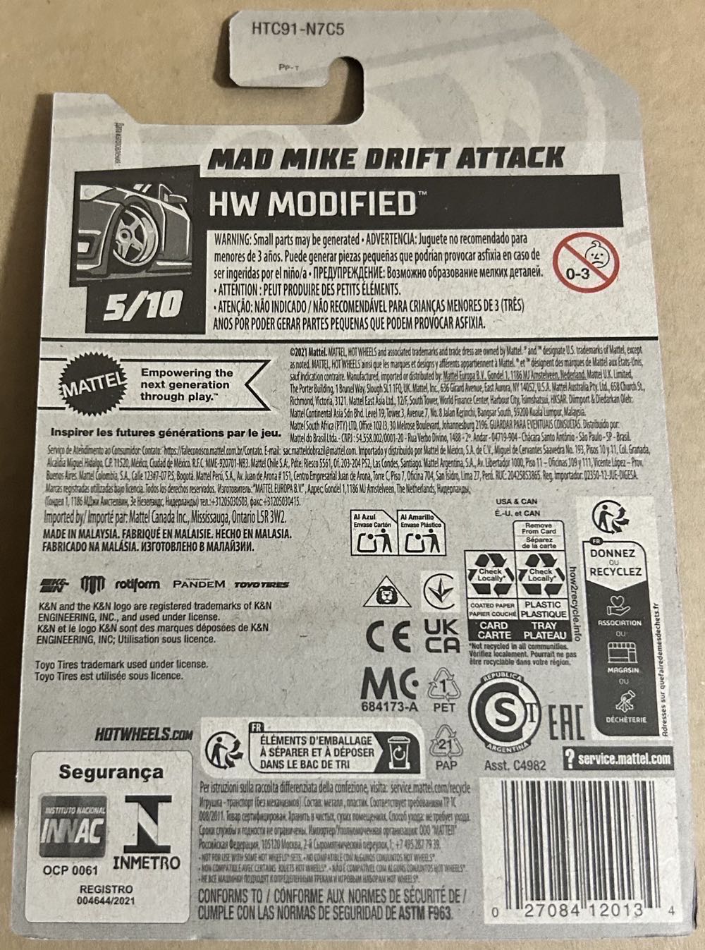Mad Mike Drift Attack - HW Modified™ toy car collectible [Barcode