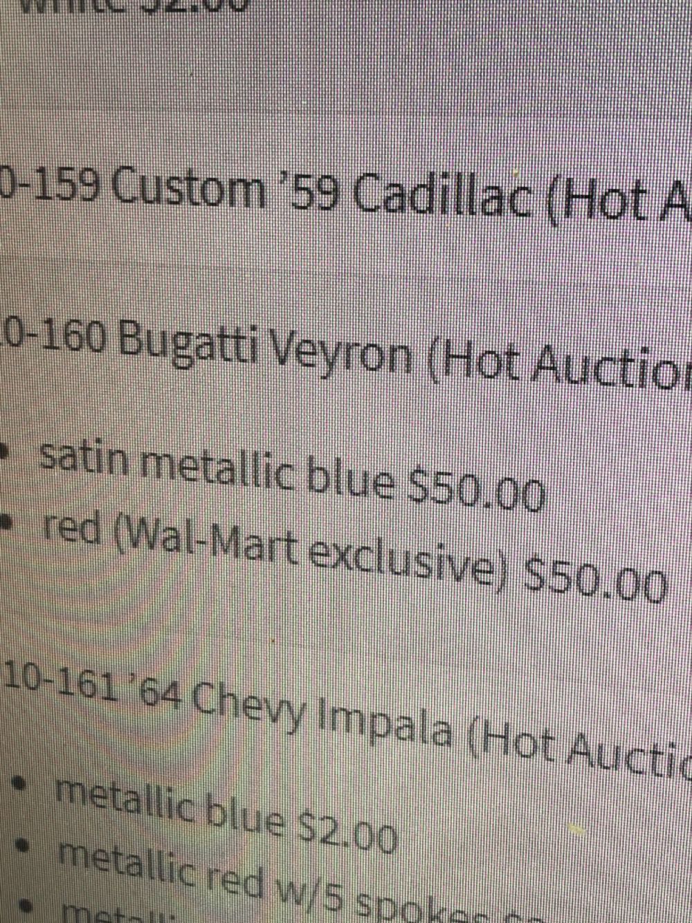 Bugatti Veyron - Hot Auction ’10 toy car collectible - Main Image 3