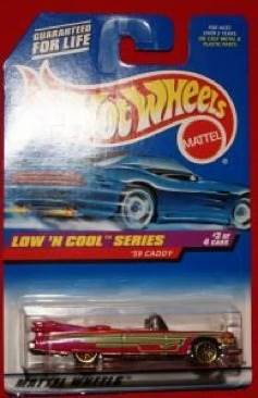 3/4 ‘59 Cadillac - 1998 - HW Low’n Cool™️ Series toy car collectible - Main Image 1