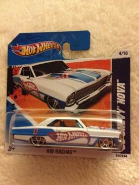 4/10 ’66 Chevy Nova - 2011 - HW Racing™️ toy car collectible - Main Image 1