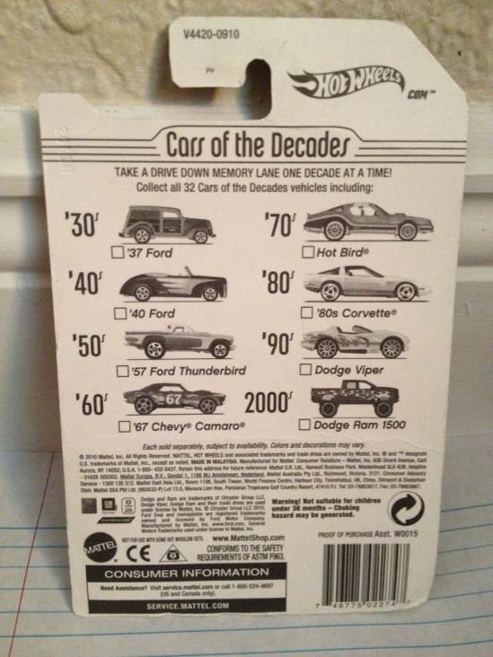 ’37 Ford - Cars Of The Decades toy car collectible - Main Image 2