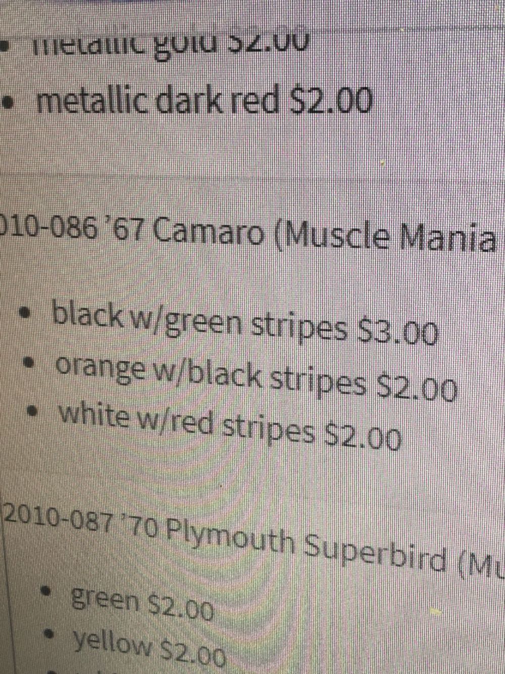 67 Camaro - Muscle Mania toy car collectible - Main Image 3