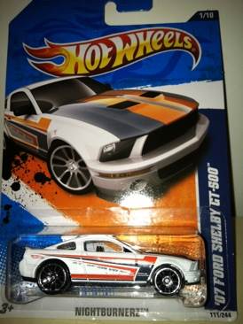 ’07 Ford Shelby GT-500 - Nightburnerz ’11 toy car collectible - Main Image 1