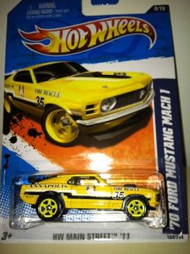 Ford Mustang Mach 1 1970 - HW Flying Customs toy car collectible - Main Image 1