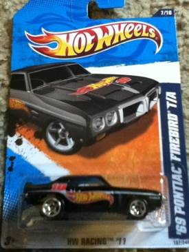 ‘69 Pontiac Firebird T/A (Loose) - 2011 - HW Racing toy car collectible - Main Image 1