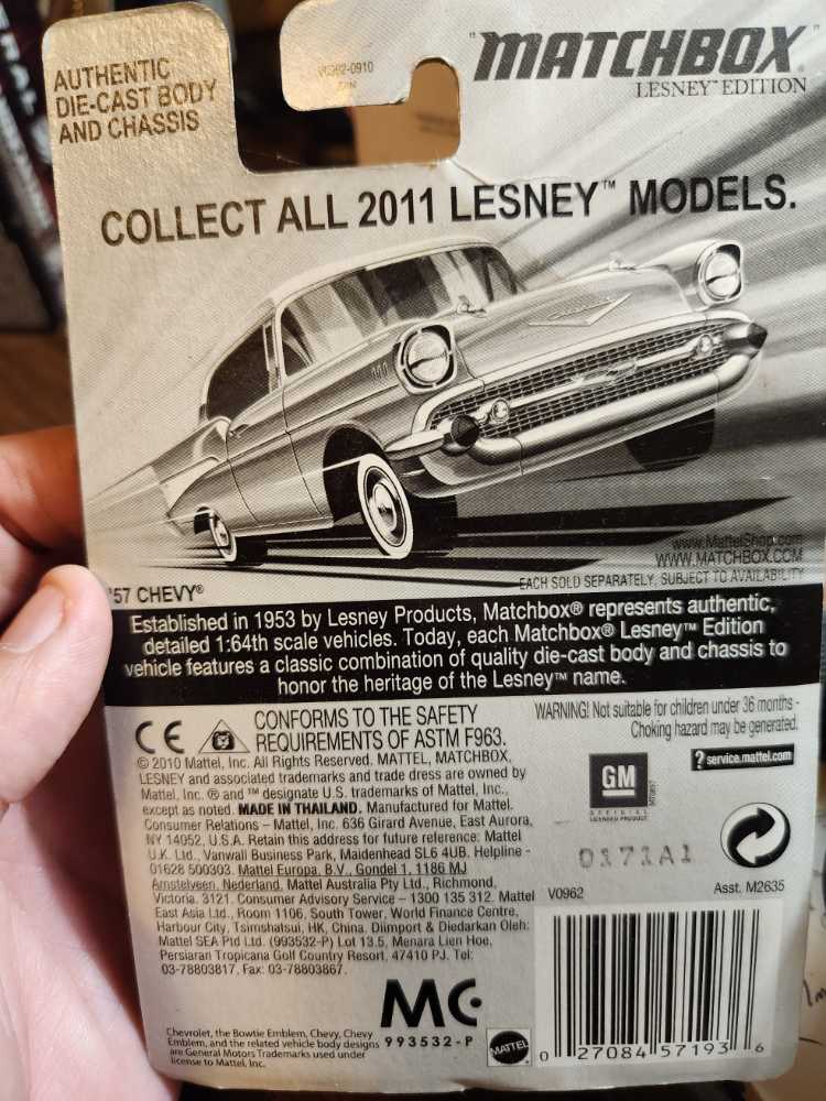 Chevy ’57 Lesney Edition - Lesney Edition toy car collectible [Barcode 027084571936] - Main Image 2