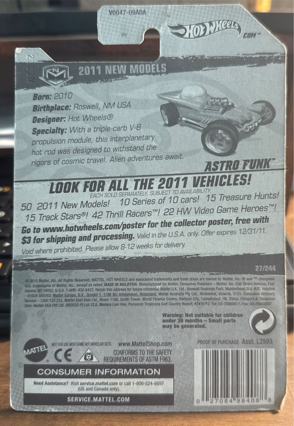 Astro Funk - 2011 New Models toy car collectible - Main Image 3