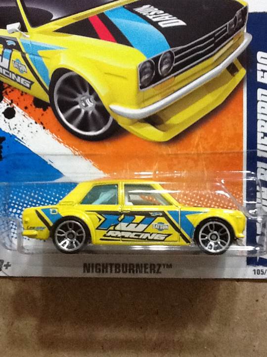 Datsun Bluebird 510(open) - HW Night BurnerZ toy car collectible - Main Image 2