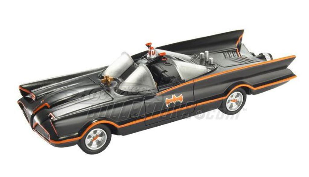 1966 TV Series Batmobile™ (with hitch) - Batman Series 1:50 Scale toy car collectible [Barcode 027084703245] - Main Image 1