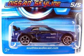 Nissan Skyline Dark Blue - Dropstars - 2006 toy car collectible - Main Image 1