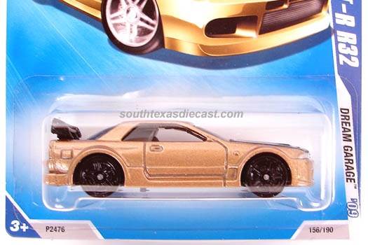 Hot Wheels Nissan Skyline GT-R R32 - Dream Garage ’09 toy car collectible [Barcode 027084725353] - Main Image 1