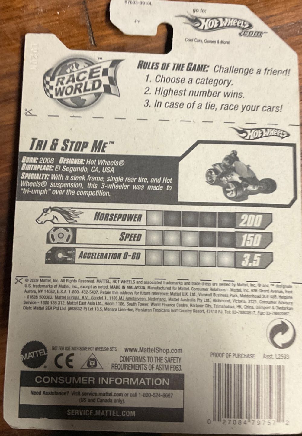 Tri&stop Me - World Movie Stunts toy car collectible - Main Image 2