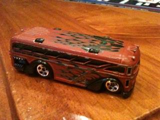 Surfin School Bus - HW City Works toy car collectible - Main Image 1