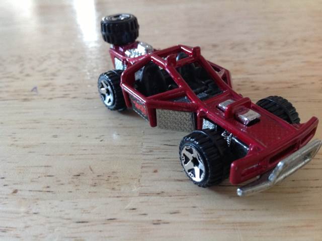 *’Roll Cage’, Red & Chrome - Hot Wheels: Rebel Rides ’09 toy car collectible - Main Image 2