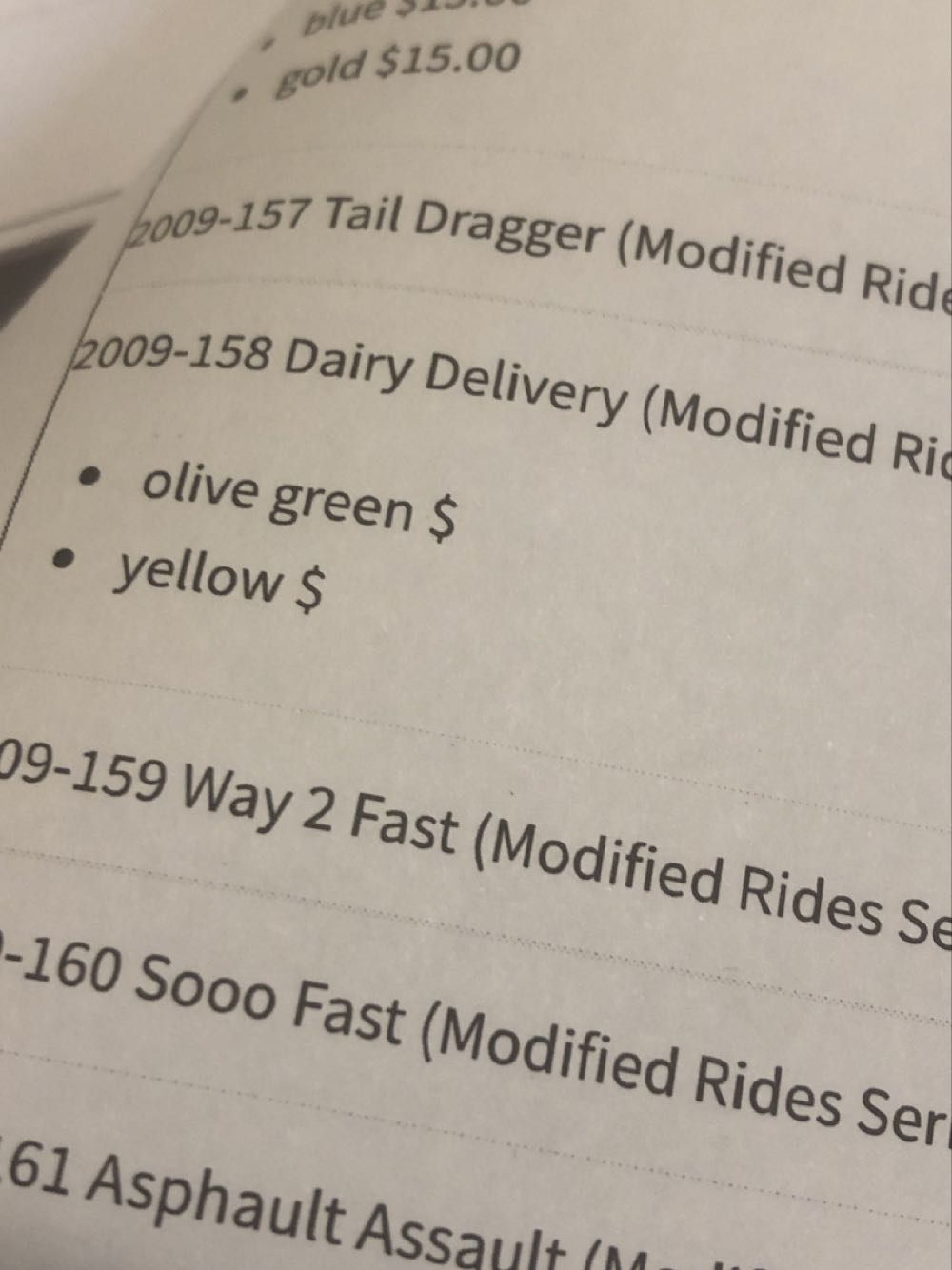 Dairy Delivery - HW Modified Rides toy car collectible - Main Image 3