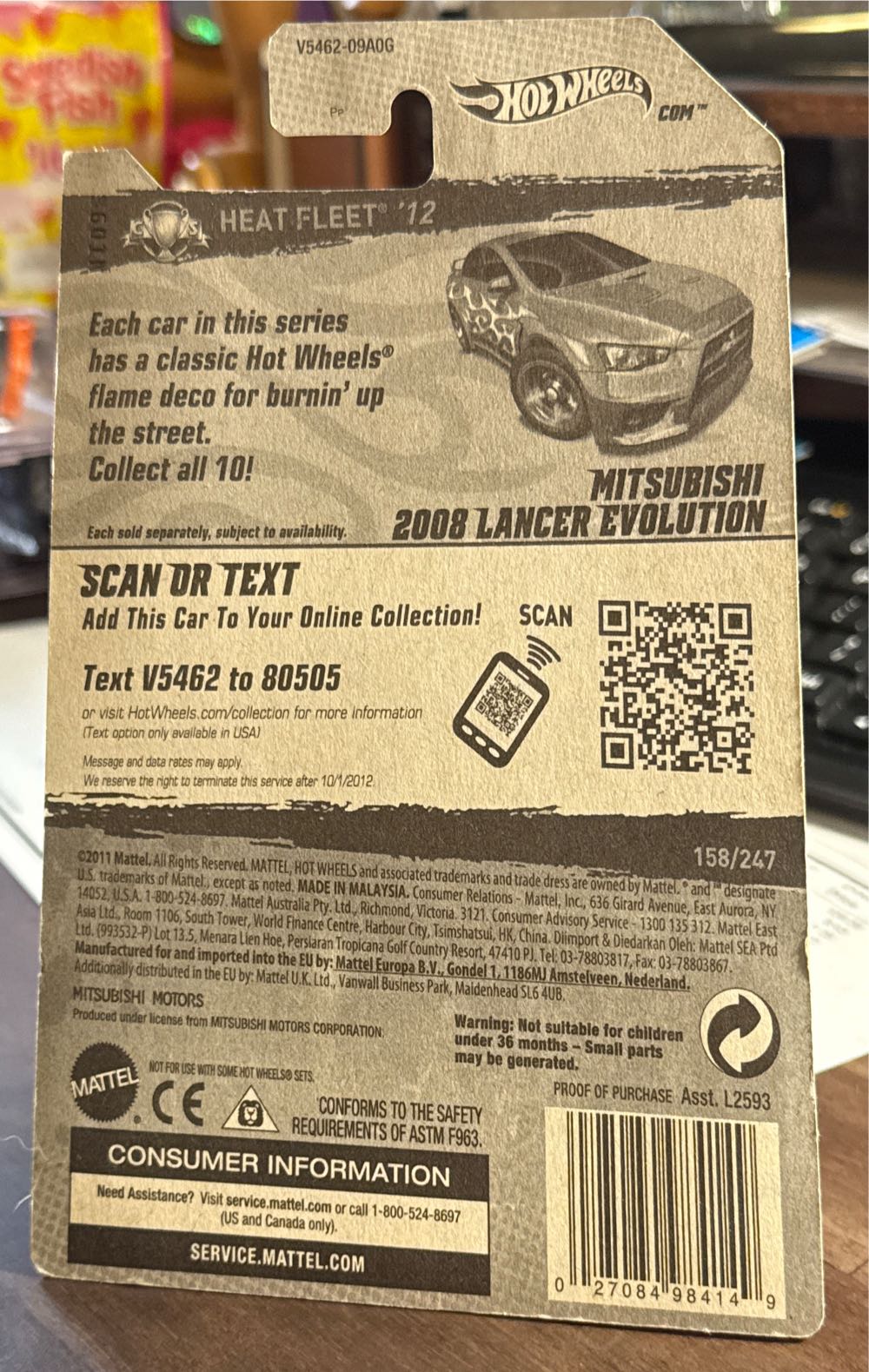 2008 Lancer Evolution - Heat Fleet toy car collectible - Main Image 3