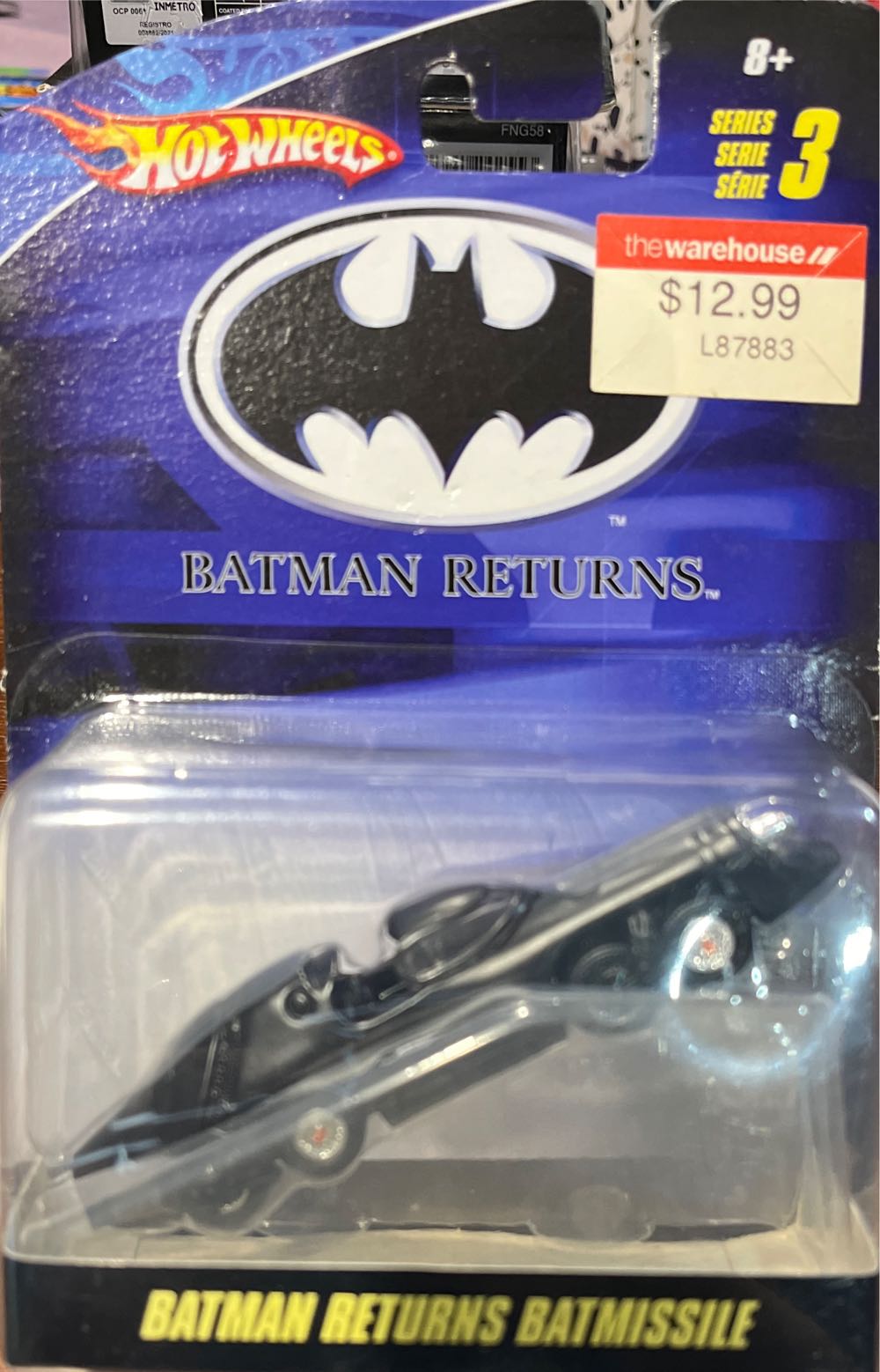 Batmissile - Hot Wheels Batman 1:50 toy car collectible [Barcode 027084828306] - Main Image 3