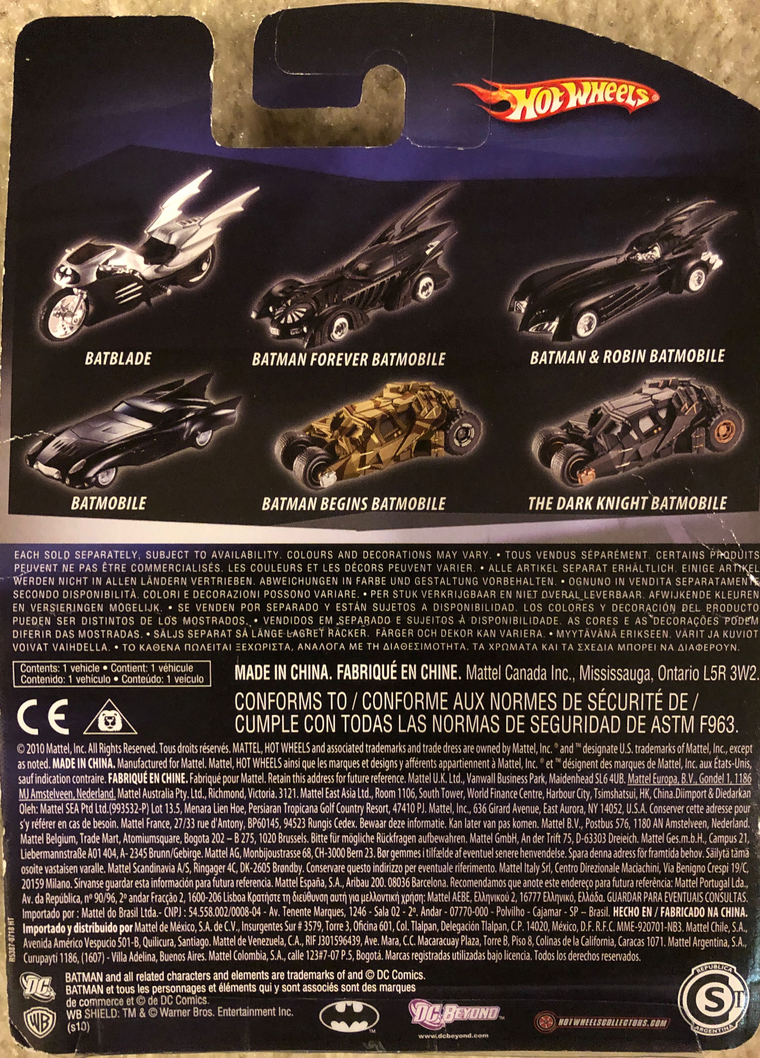 Batman™ & Robin Movie Batblade 1:50 Scale - Batman & Robin The Movie toy car collectible [Barcode 027084828344] - Main Image 3