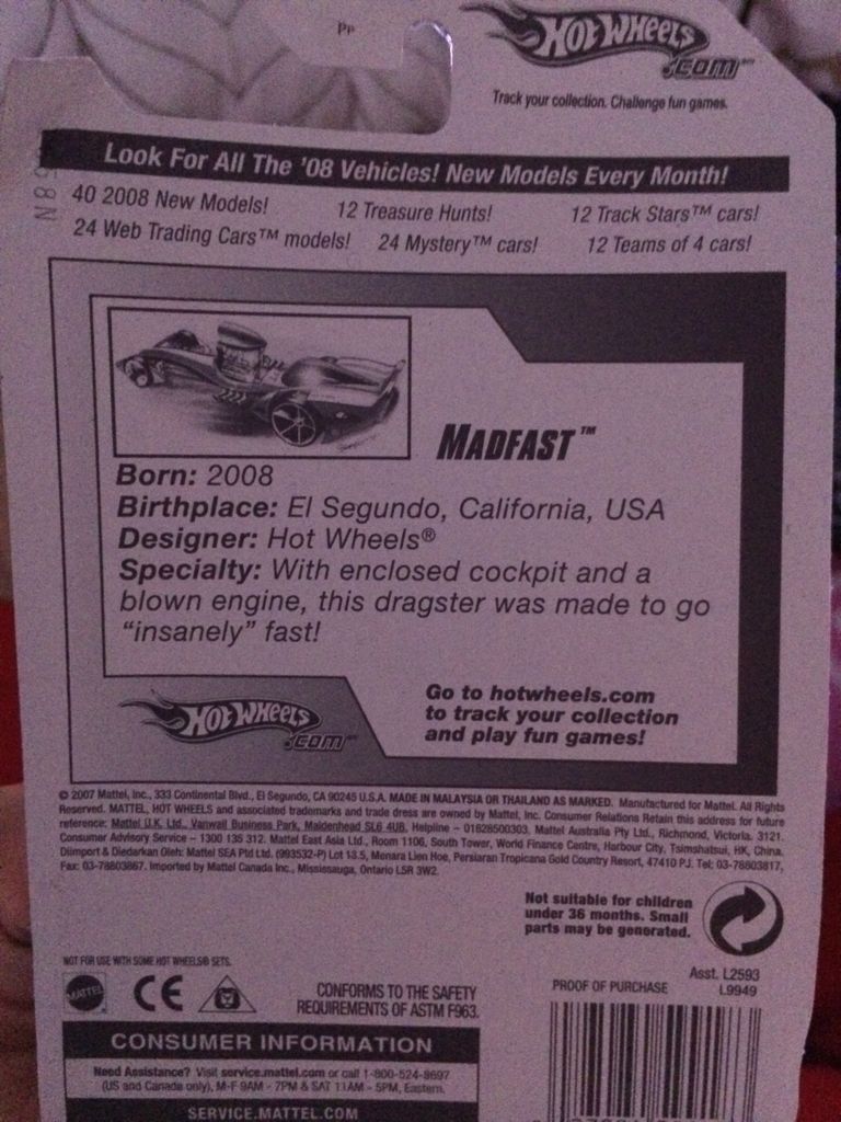 Madfast - 2008 New Models toy car collectible - Main Image 2