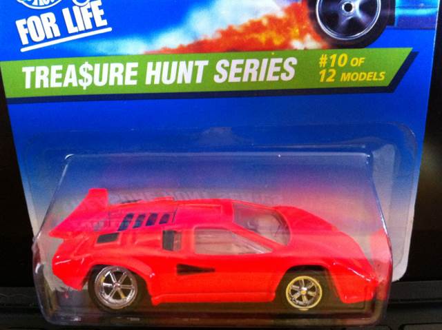 Lamborghini Countach - 1996 Treasure Hunts toy car collectible - Main Image 2