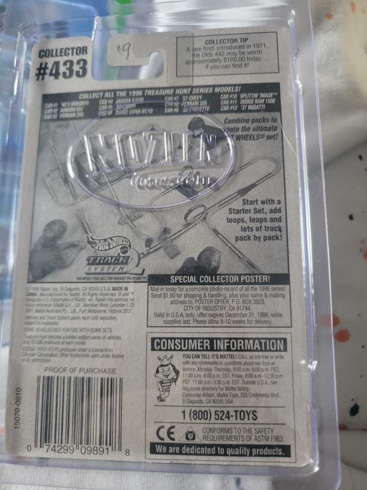 TH Dodge Viper RT/10 - Treasure Hunt ’96 toy car collectible - Main Image 2