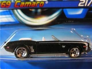 69 Camaro Convertible Hot Wheel Black 2006 toy car collectible - Main Image 1