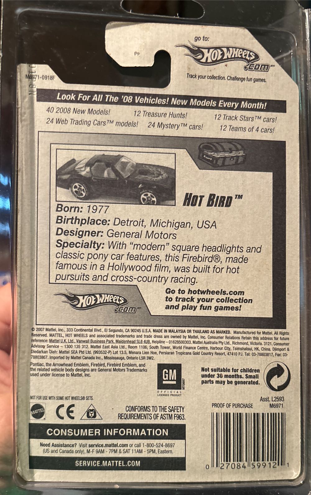 TH Hot Bird - Treasure Hunts toy car collectible - Main Image 2