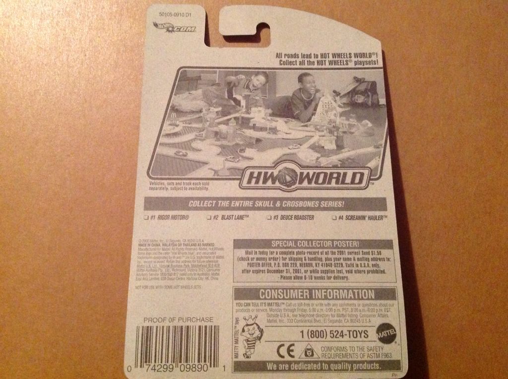 Hot Wheels Blast Lane - Skull & Crossbones Series toy car collectible - Main Image 2