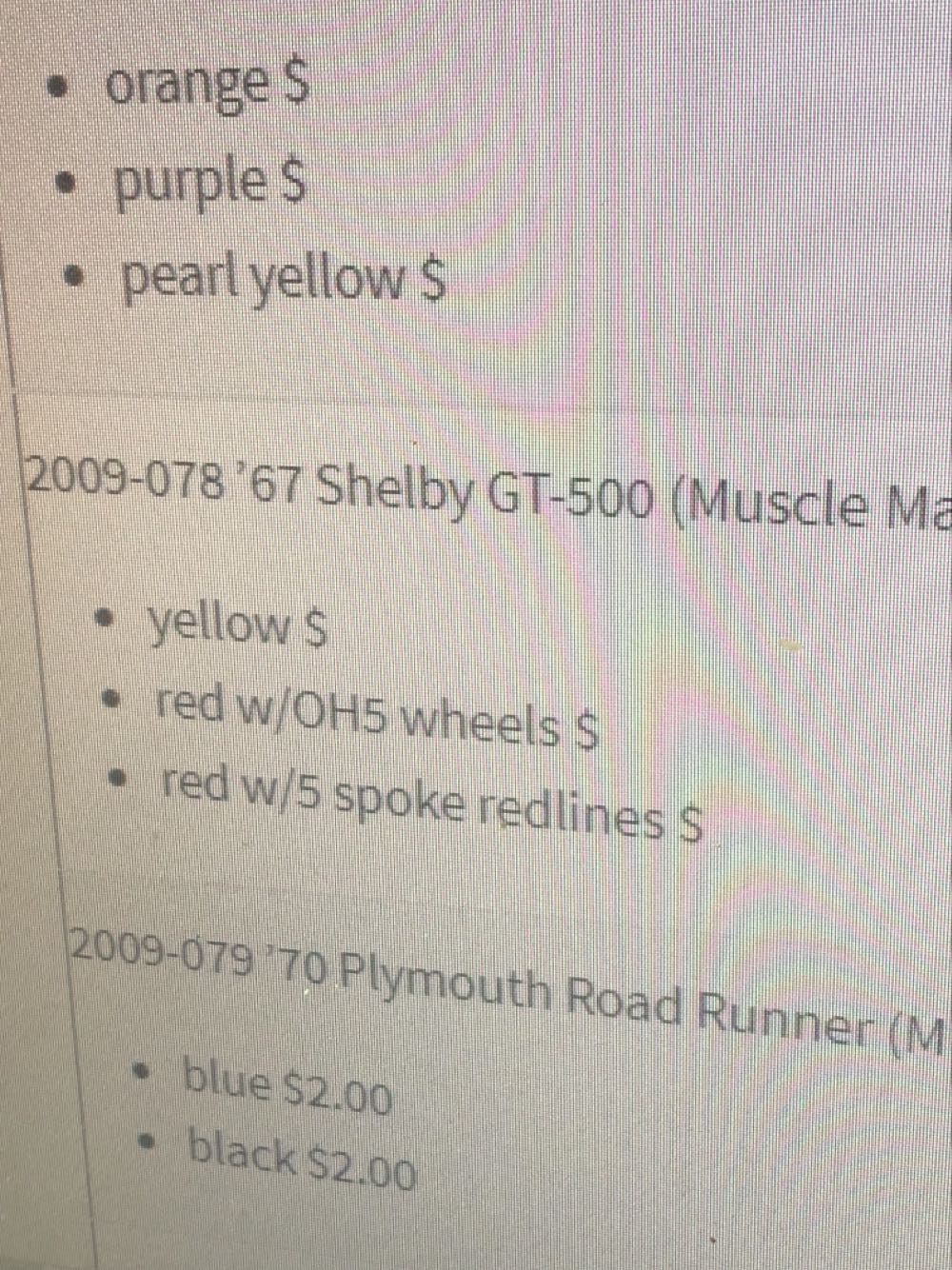 ’67 Shelby GT-500 - 2010 And Older toy car collectible - Main Image 3