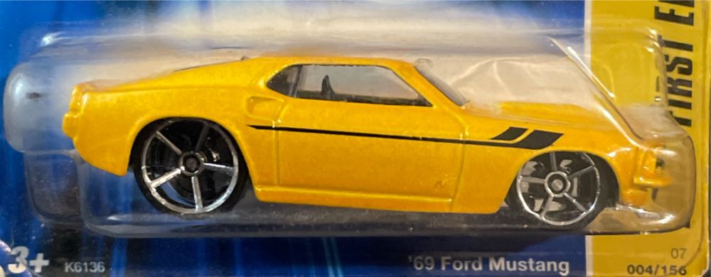 004 - 69 Ford Mustang (short Card) - 2007 New Models toy car collectible - Main Image 4