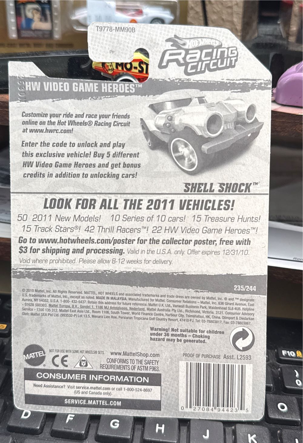 Shell Shock - HW Video Game Heroes ’11 toy car collectible - Main Image 3