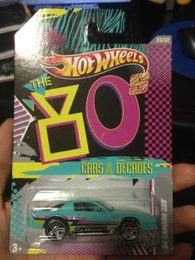80s Decade Camaro Hotwheel - Cars Of The Decades toy car collectible - Main Image 1