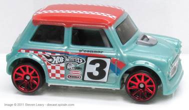 Morris MINI - HW Track Stars toy car collectible - Main Image 2
