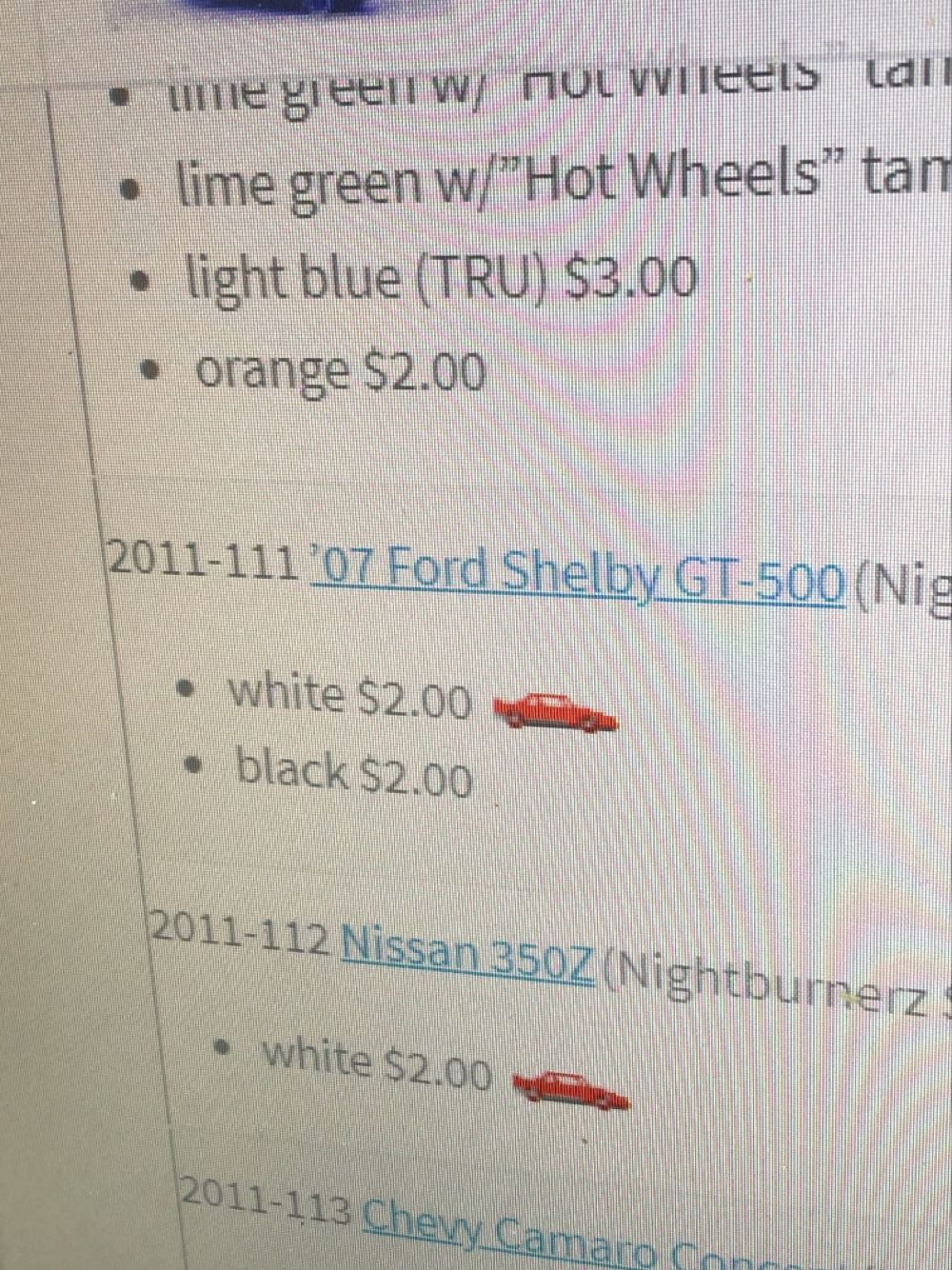 ’07 Ford Shelby GT-500 - Nightburnerz ’11 toy car collectible - Main Image 3