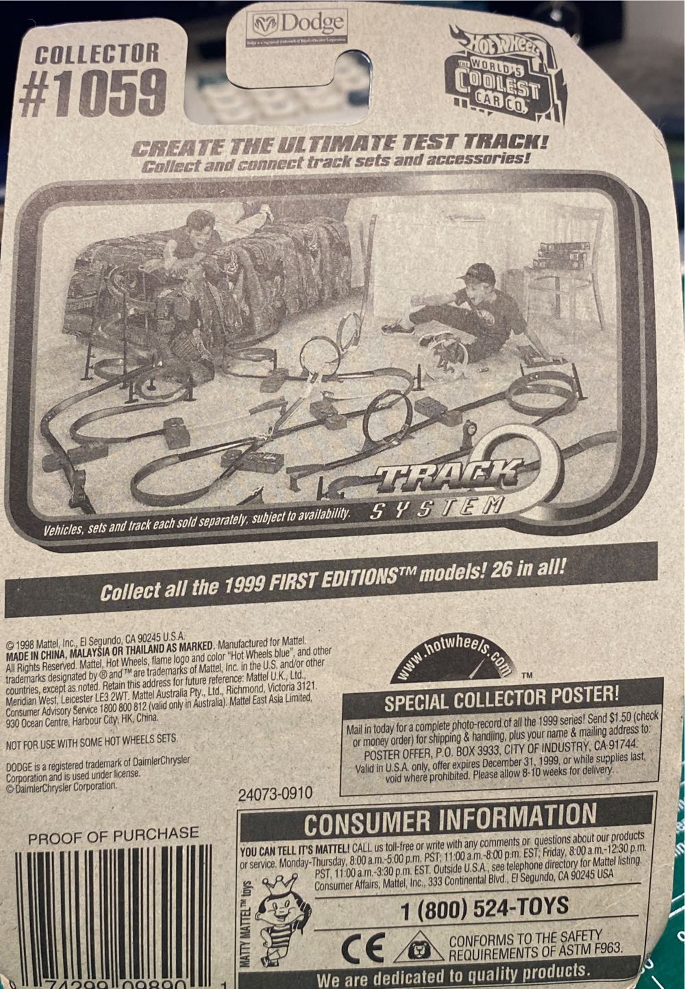 Dodge Ram 1500 - 1999 Hot Wheels toy car collectible - Main Image 3