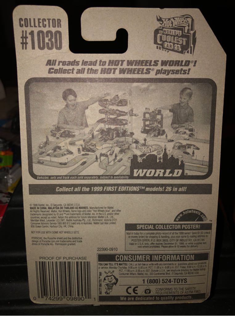 Porsche 959 - 1999 Hot Wheels toy car collectible - Main Image 2