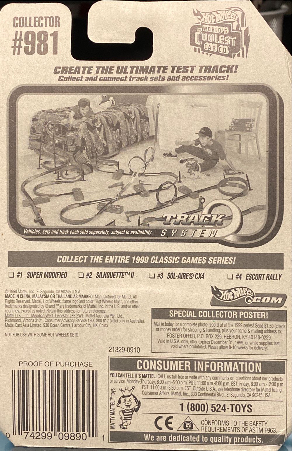 Super Modified - 1999 Classic Game Series toy car collectible - Main Image 3